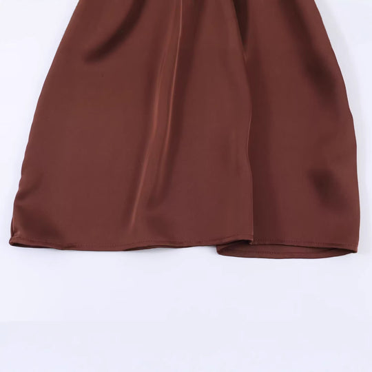 Damen Kurzes A-Linien-Kleid mit Rosen-Jacquard, Volantärmeln und Ziergürtel Nord Taschen