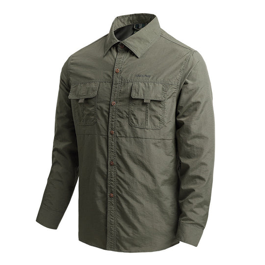 Herren Funktionales Outdoor-Hemd Nord Taschen