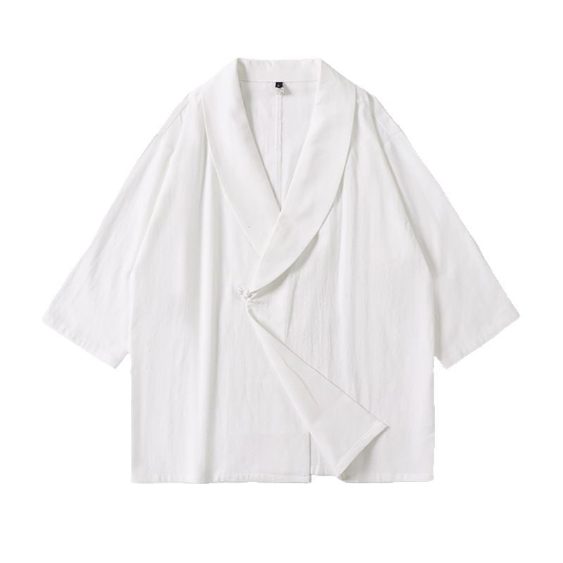 Unisex Oversize-Kimono-Jacke mit Schalkragen und Wickelverschluss Nord Taschen