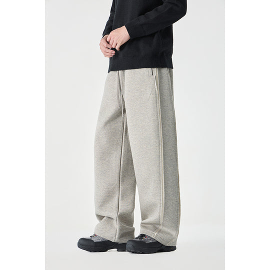 Damen Relaxed-Fit Culotte-Sweathose mit hohem Gummibund und Kontrastpaspel Nord Taschen