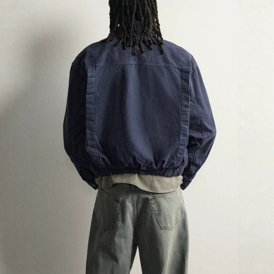 Herren Leichte Oversized Fieldjacke mit Stehkragen und Knebelverschlüssen Nord Taschen