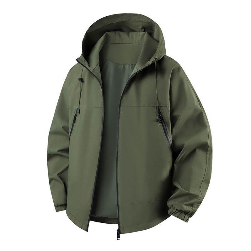 Herren Leichte Outdoorjacke mit verstellbarer Kapuze Nord Taschen