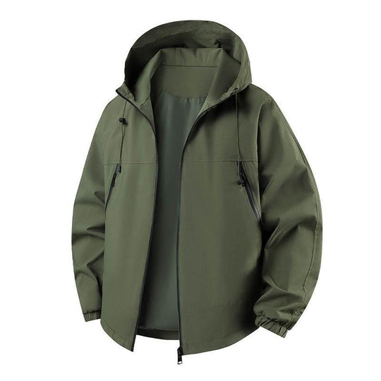 Herren Leichte Outdoorjacke mit verstellbarer Kapuze Nord Taschen