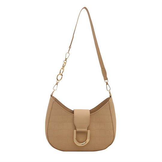 Damen Hobo-Tasche aus strukturiertem Kunstleder mit elegantem Kettenverschluss Nord Taschen