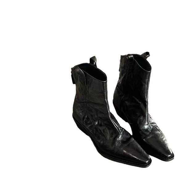 Herren Western-Stiefelette mit spitzer Kappe und Zugschlaufen Nord Taschen