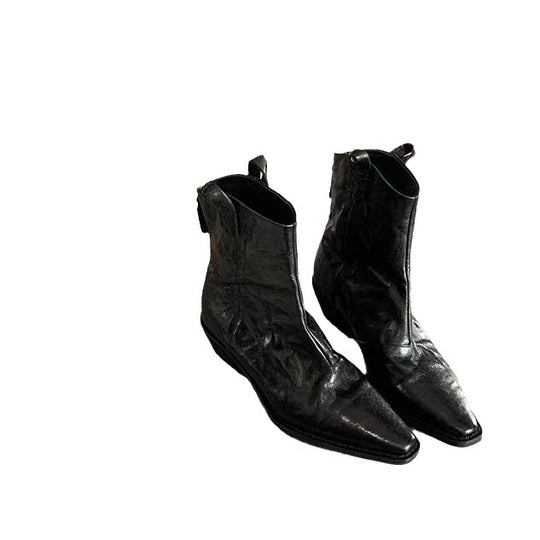 Herren Western-Stiefelette mit spitzer Kappe und Zugschlaufen Nord Taschen