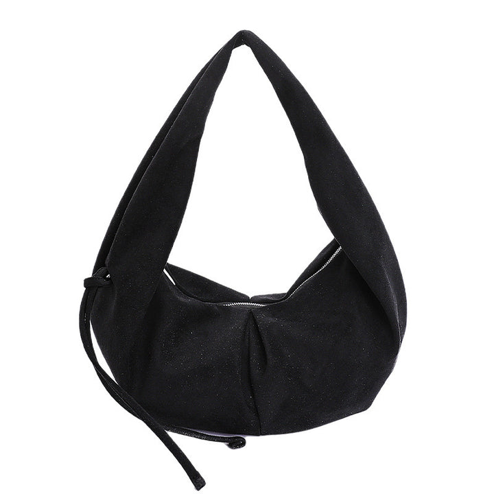 Damen Hobo-Tasche aus weichem Veloursleder mit praktischer Kordelzugöffnung Nord Taschen