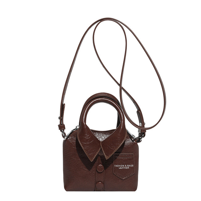 Damen modische Handtasche mit kreativem Hemdkragen-Design Nord Taschen