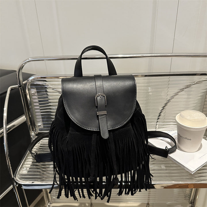 Damen Rucksack mit Fransen Nord Taschen