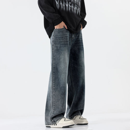 Herren Extraweite Baggy-Jeans mit extra langer Saumkante und dezenter Repair-Optik Nord Taschen