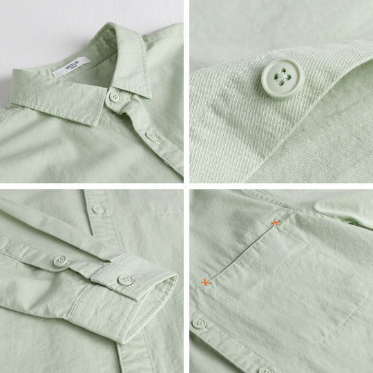 Herren Leichtes Baumwoll-Layering-Overshirt mit tonaler Brusttasche und Soft‑Touch‑Finish Nord Taschen