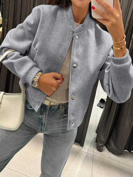 Damen Sportliche Oversized-Jacke Nord Taschen