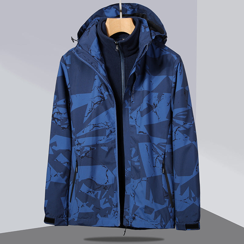 Damen zweilagige Softshelljacke mit abnehmbarer Fleece-Innenjacke und Kapuze Nord Taschen