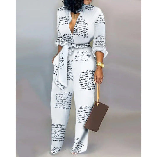 Damen Denim Jumpsuit mit modischem Patchwork-Design und praktischen Taschen - Arvani