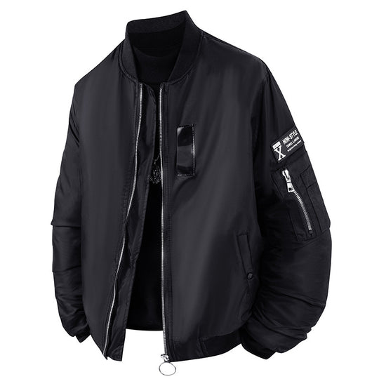 Men's  modern aviator-style bomber jacket with insulated lining zip sleeve utility pocket and O-ring zip Nord Taschen