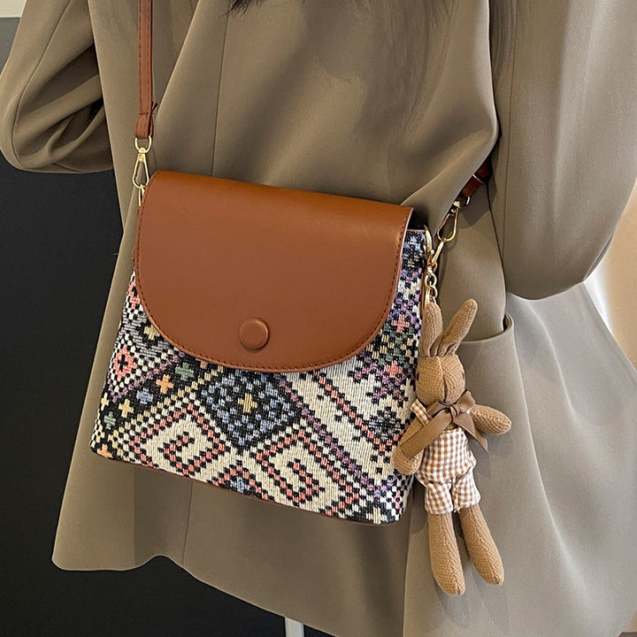 Damen Umhängetasche mit kunstvollem gewebtem Design Nord Taschen