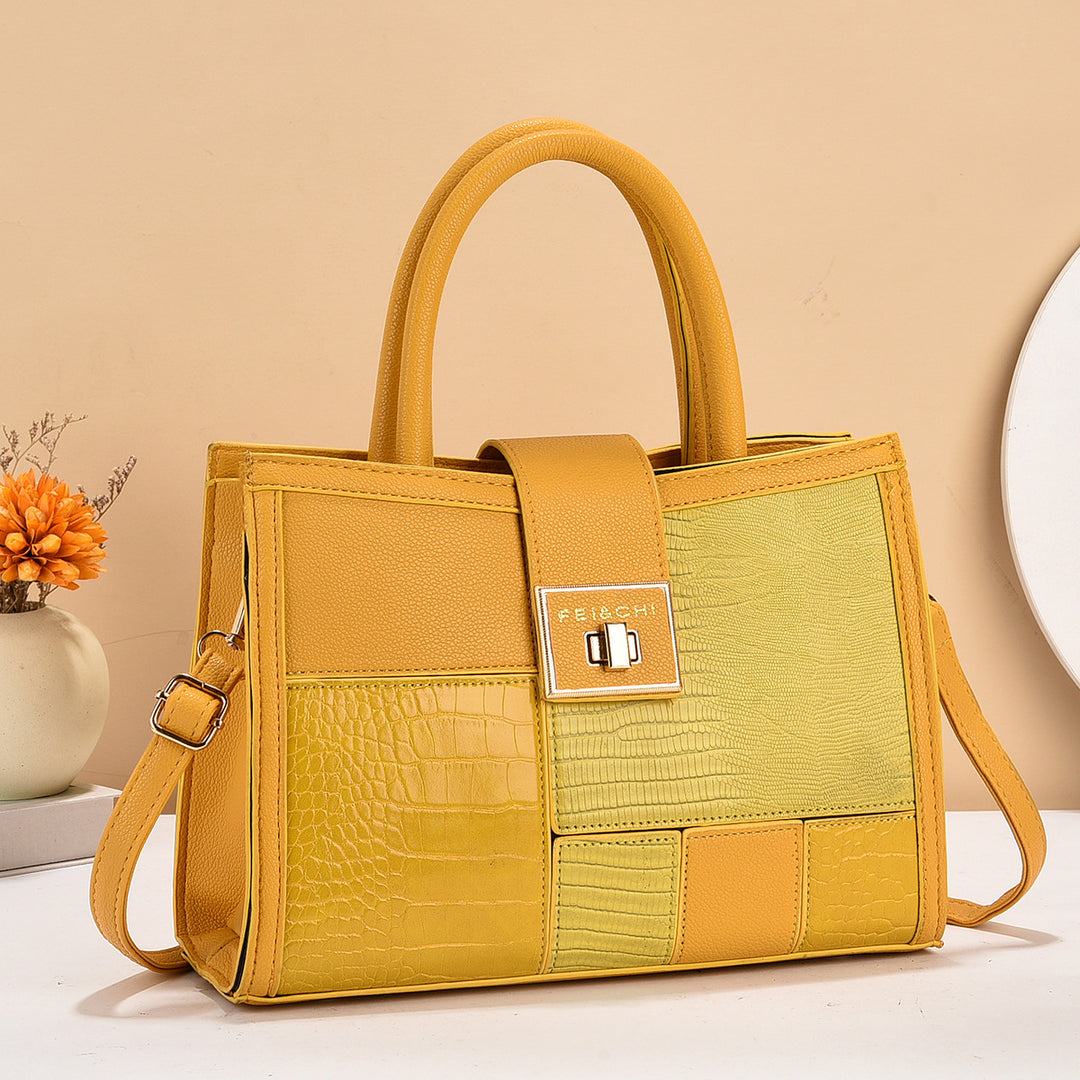 Damen hochwertige Handtasche mit strukturiertem Design und abnehmbarem Schulterriemen Nord Taschen