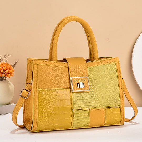 Damen hochwertige Handtasche mit strukturiertem Design und abnehmbarem Schulterriemen Nord Taschen