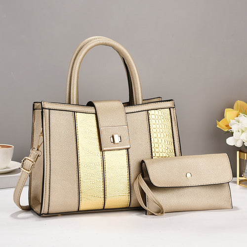Damen elegante Handtasche mit praktischen Fächern Nord Taschen