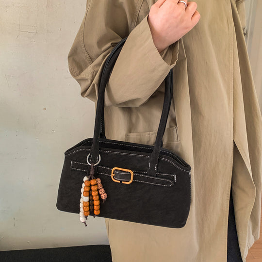 Damen elegante Umhängetasche aus hochwertigem Wildleder Nord Taschen