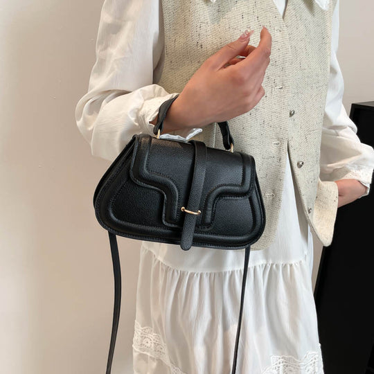 Damen elegante Handtasche mit strukturiertem Design und abnehmbarem Schulterriemen Nord Taschen