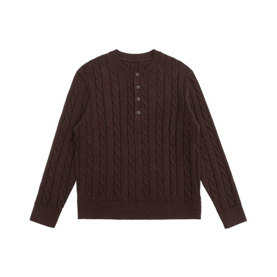 Damen Strick-Cardigan mit Zopfmuster und Rundhalsausschnitt Nord Taschen