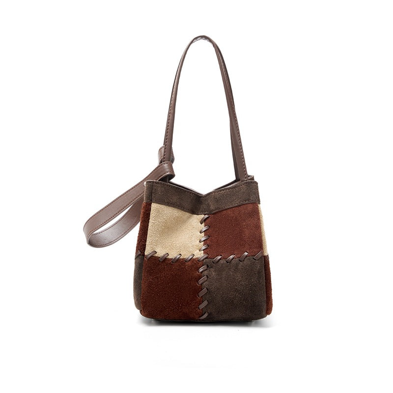 Damen Modische Umhängetasche mit kreativem Patchwork Nord Taschen