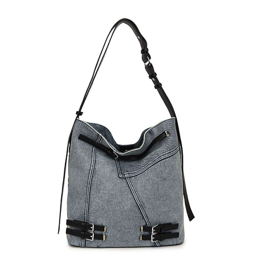 Damen Hobo-Tasche aus hochwertigem Denim mit eleganten Details Nord Taschen