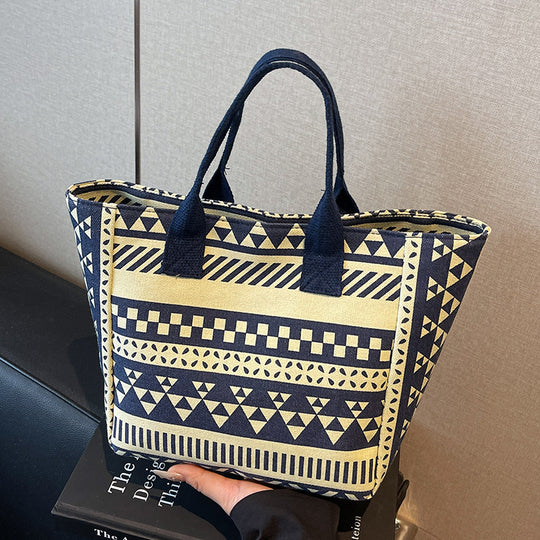 Damen Freizeit-Shopper-Tasche mit geometrischem Muster Nord Taschen