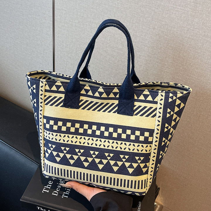Damen Freizeit-Shopper-Tasche mit geometrischem Muster Nord Taschen