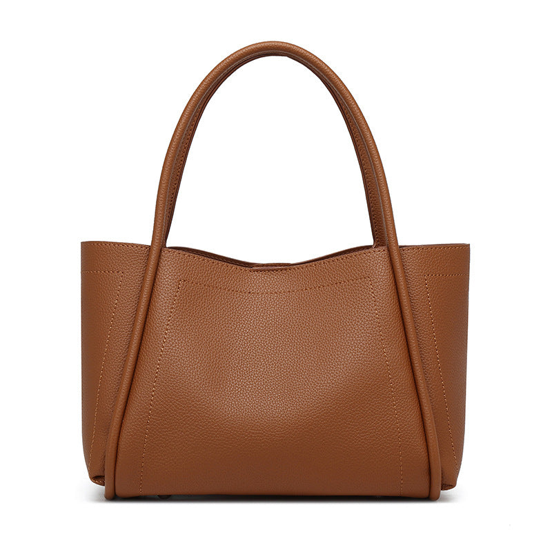 Damen elegante Shopper-Tasche mit strukturiertem Leder Nord Taschen
