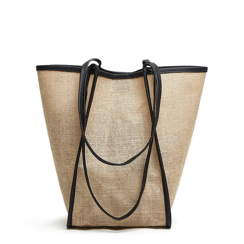 Damen Shopper-Tasche mit geflochtener Struktur und abnehmbarem Innenbeutel Nord Taschen