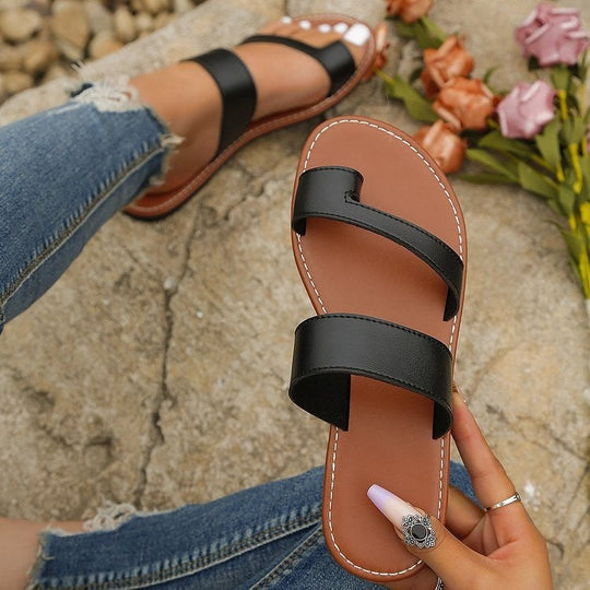 Damen Zehentrenner-Sandalen mit verstellbarem Riemen und anatomischer Fußbettung Nord Taschen