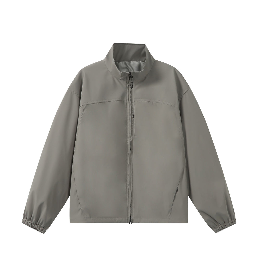 Unisex Leichte, Packbare Funktionsjacke im Oversize-Boxy-Schnitt mit Stehkragen Nord Taschen