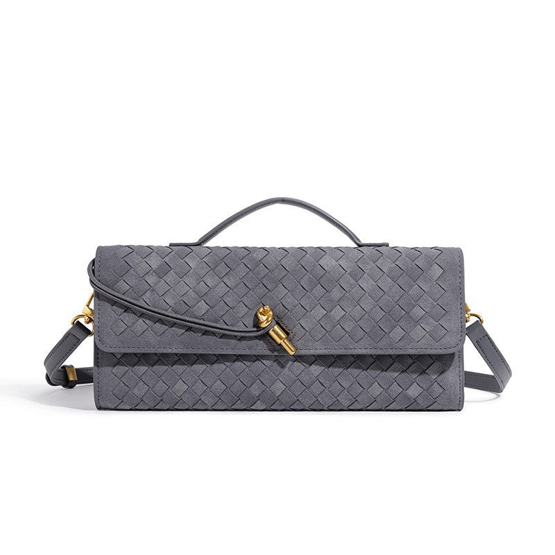 Damen Clutch mit kunstvollem Flechtmuster Nord Taschen