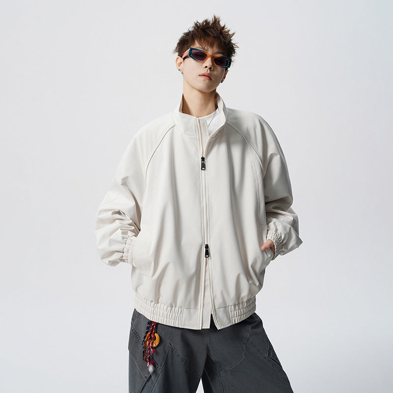 Unisex Oversized Windjacke mit Stehkragen und Raglanärmeln Nord Taschen