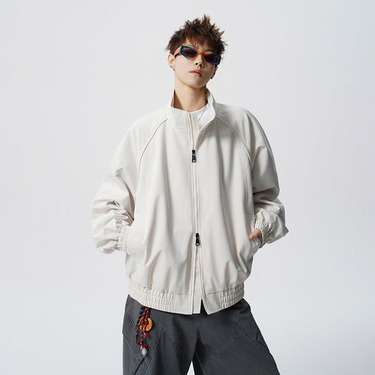 Unisex Oversized Windjacke mit Stehkragen und Raglanärmeln Nord Taschen