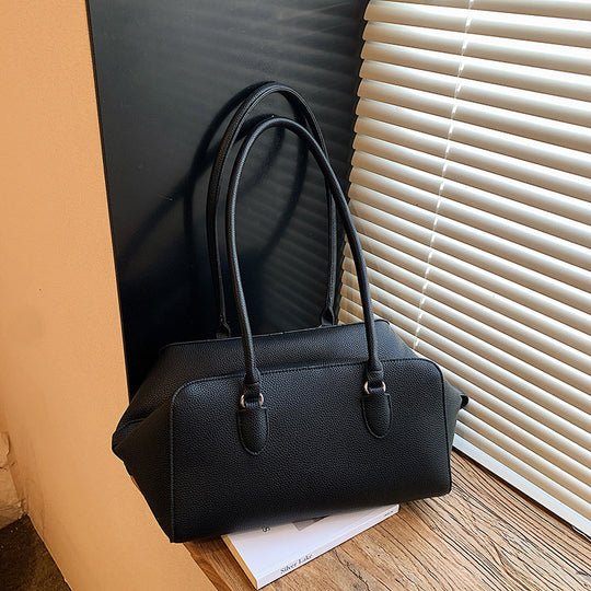 Damen elegante Handtasche aus strukturiertem Kunstleder mit abnehmbarem Schulterriemen Nord Taschen