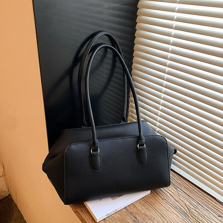 Damen elegante Handtasche aus strukturiertem Kunstleder mit abnehmbarem Schulterriemen Nord Taschen