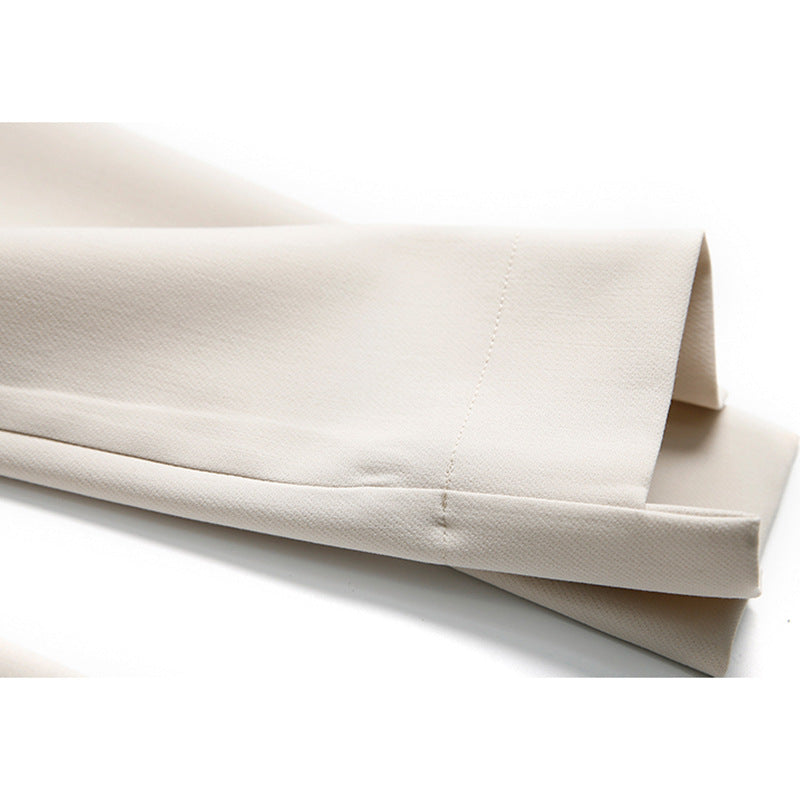 Damen Elegante und bequeme Hochtaillierte Anzughose mit Gürtel Nord Taschen