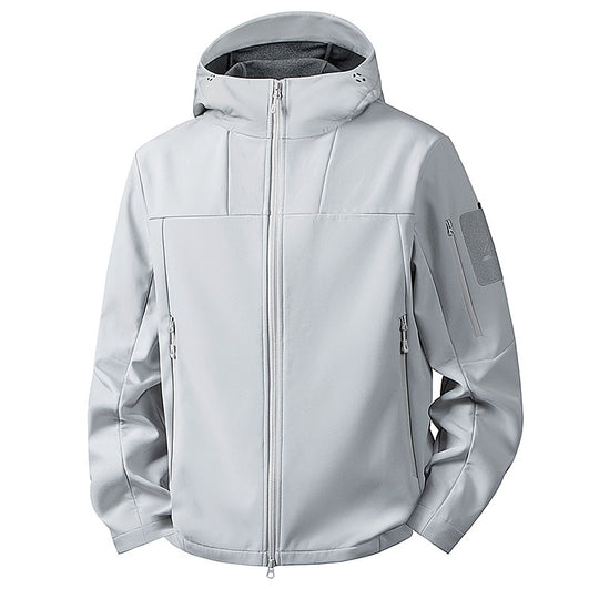 Herren wind- und wasserabweisende Softshelljacke mit Kapuze und taktischen Taschen Nord Taschen