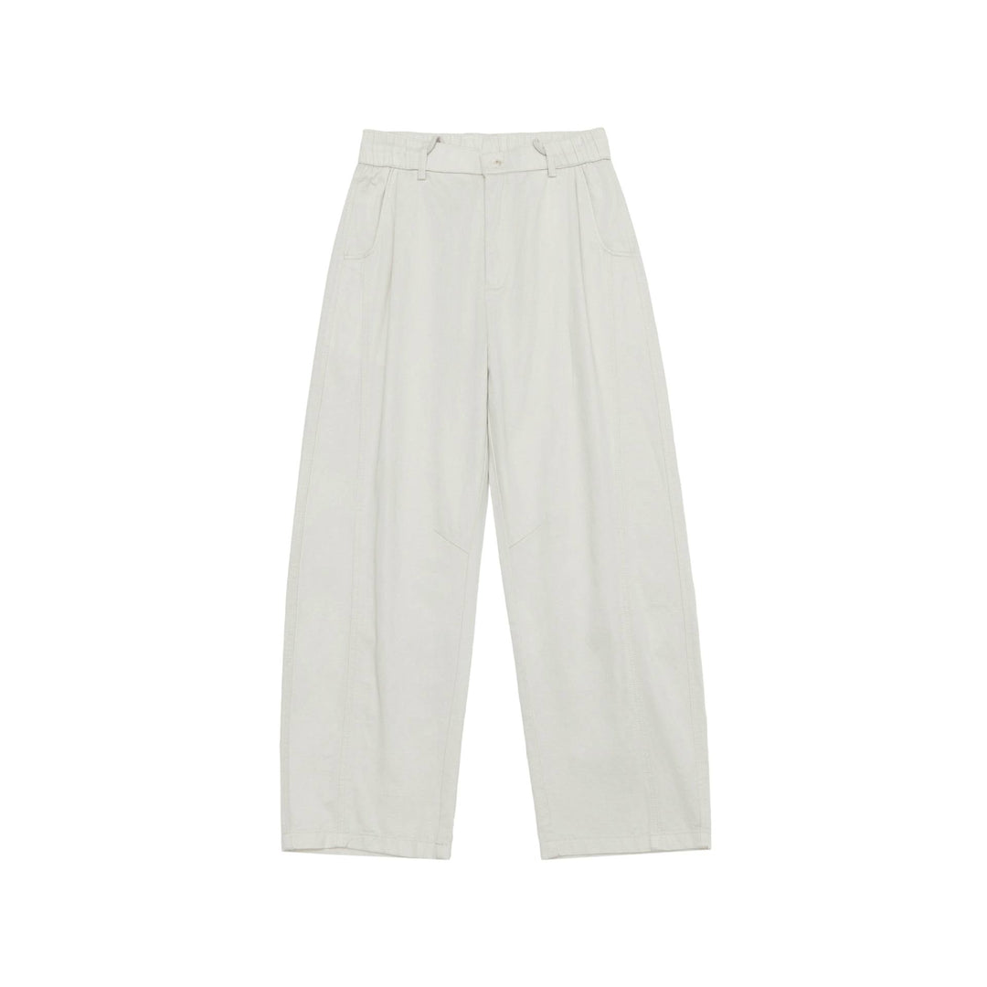 Damen Hochtaillierte Culotte-Cargohose mit markanten Teilungsnähten und elastischem Rückenbund Nord Taschen