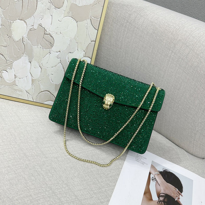 Damen Clutch mit funkelndem Strass Nord Taschen