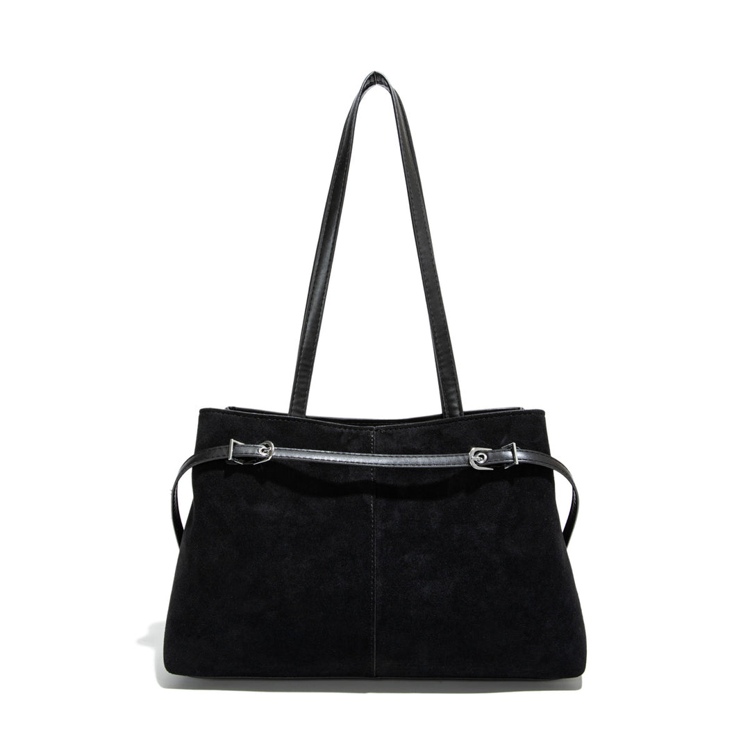 Damen elegante Handtasche mit luxuriösem Wildleder-Look Nord Taschen