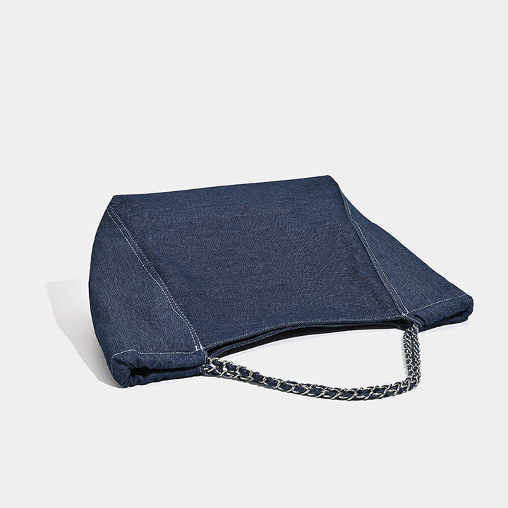 Damen praktische Denim Shopper-Tasche Nord Taschen
