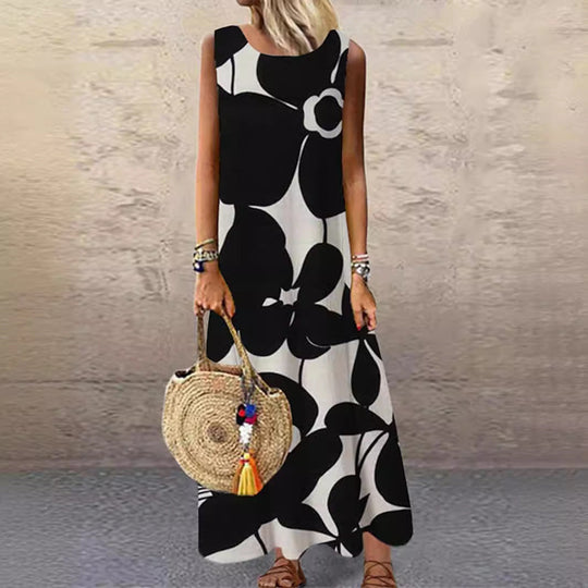 Damen Maxikleid mit floralem Muster