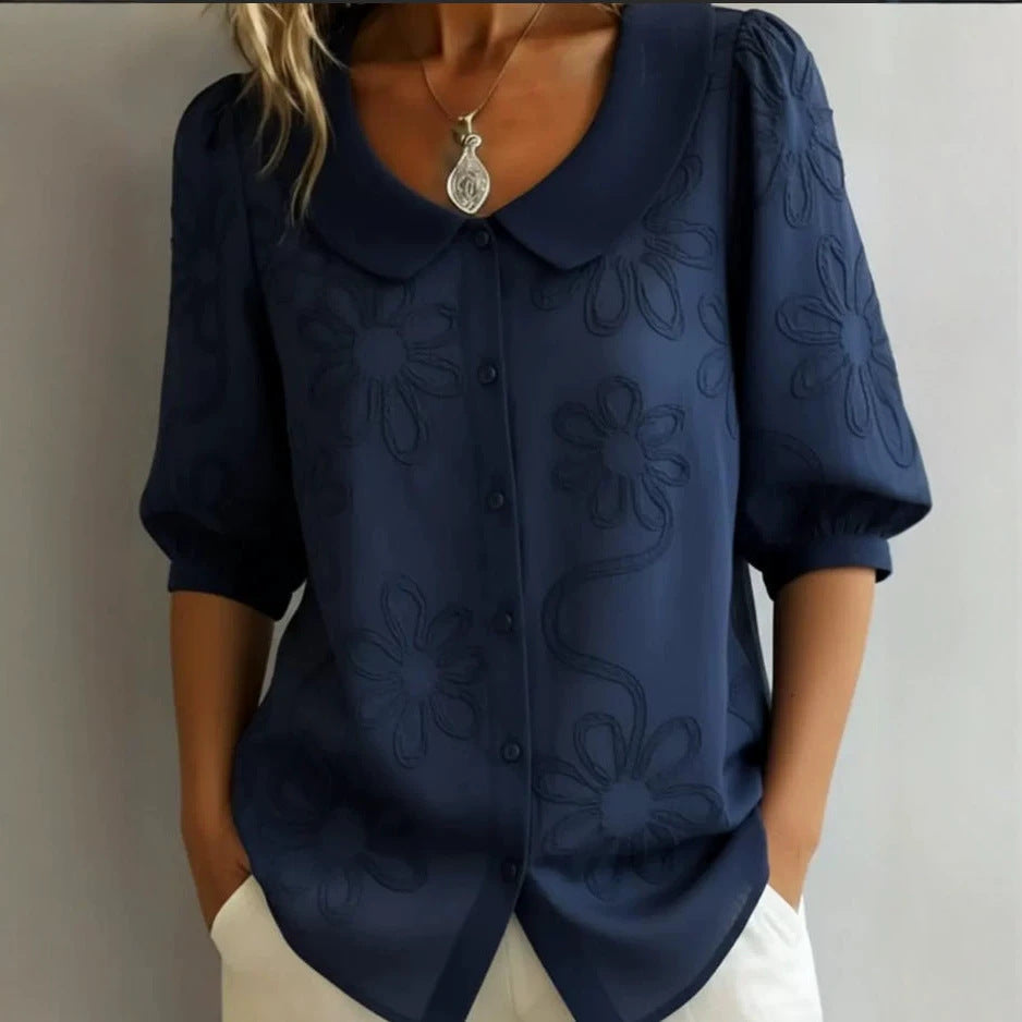 Damen Bluse mit floralem Muster Nord Taschen