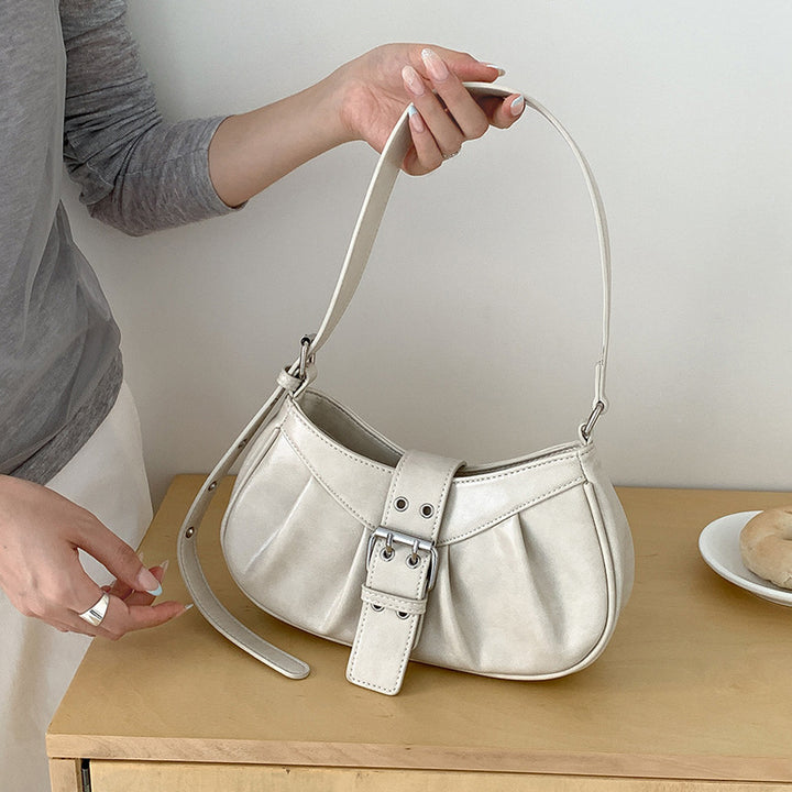 Damen Hobo-Tasche mit elegantem Faltendesign und modernem Gürtelverschluss Nord Taschen