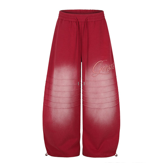 Damen Extraweite Palazzo-Sweathose mit Steppdetails, Tunnelzugbund und verstellbarem Saum Nord Taschen