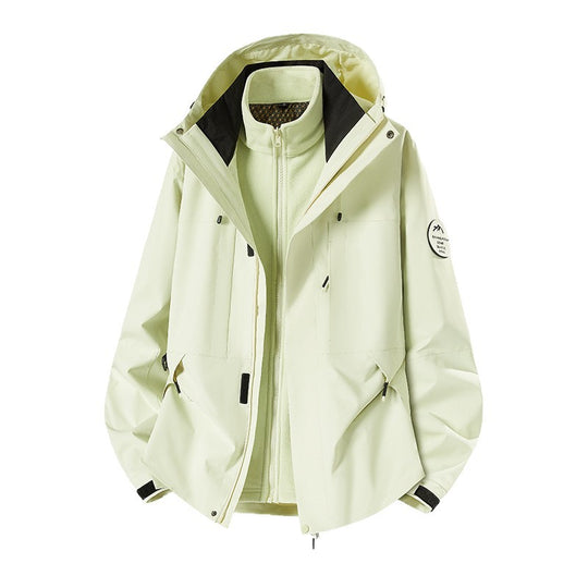 Herren Wetterfeste technische Softshell‑Trekkingjacke mit Kapuze und isolierendem Inneneinsatz Nord Taschen